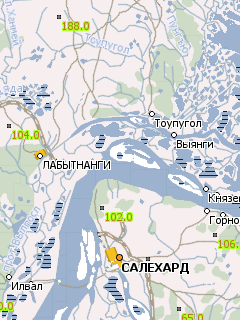 Пгт Тазовский Карта